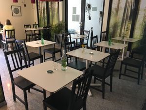 Tables at Yoga Bar in Lund