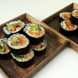 Dish Kimbap salad at Cro.K in Zagreb