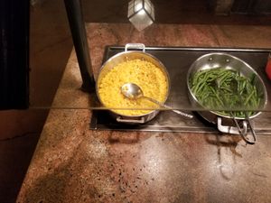 Green beans and corn at Walt Disney World - Tusker House Restaurant in Lake Buena Vista