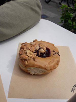 Peanut butter jam at Crosstown Doughnuts Vegan in London