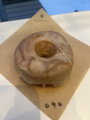 vanilla donut   at Crosstown Doughnuts Vegan in London