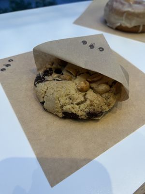 peanut butter and chocolate cookie  at Crosstown Doughnuts Vegan in London