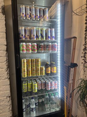 drinks  at Crosstown Doughnuts Vegan in London