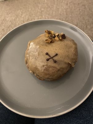 Chestnut & Brown Butter doughnut  at Crosstown Doughnuts Vegan in London