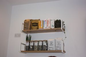 Plantbased milk selection at Crosstown Doughnuts Vegan in London