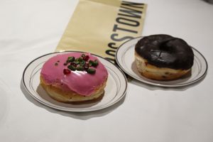 amazing vegan doughnuts at Crosstown Doughnuts Vegan in London