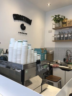 Inside at Crosstown Doughnuts Vegan in London