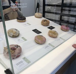 Tough choice  at Crosstown Doughnuts Vegan in London