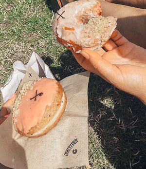 Doughnuts out of this world! at Crosstown Doughnuts Vegan in London