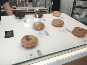 selection at Crosstown Doughnuts Vegan in London