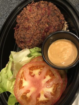 Vegan Double Burger at True Food Kitchen in Boca Raton