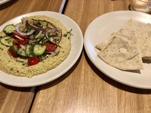 Hummus Appetizer (modified: no feta to make vegan)  at True Food Kitchen in Boca Raton