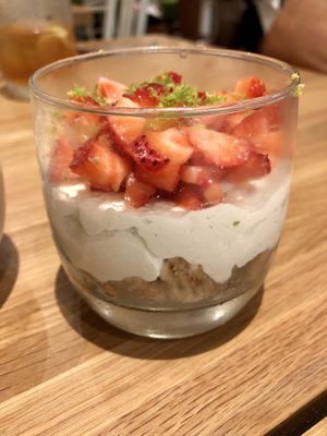 Key Lime Mousse (vegan as-is) at True Food Kitchen in Boca Raton