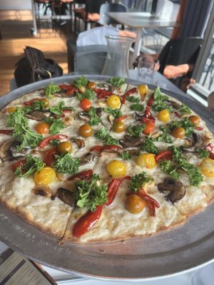 The vegan pizza   at Local Kitchen & Coffee Shop in Glenwood Springs