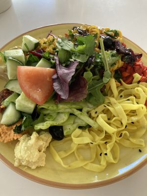 Salad from salad bar  at Ginger - Radhusplatsen in Helsingborg