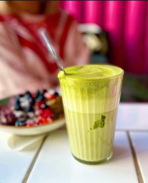 matcha latte at Ginger - Radhusplatsen in Helsingborg