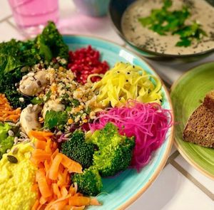 vegan sallad at Ginger - Radhusplatsen in Helsingborg