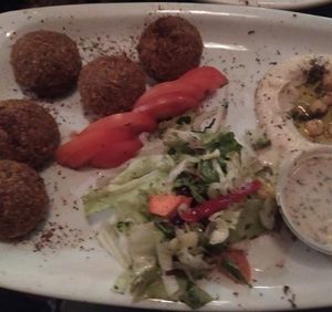 falafel platter at Damascus Gate in Dublin