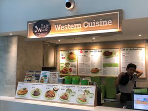 Vegetarian Aglio Olio at NTUC Foodfare - Khoo Teck Puat Hospital in North Singapore