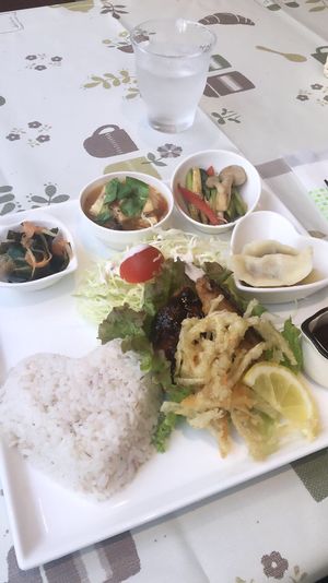 Luch menu  at Aina Cafe in Osaka