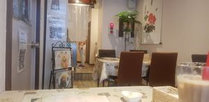 Cute cozy atmosphere at Aina Cafe in Osaka