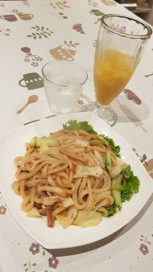 Udon Noodles ... yummy!! at Aina Cafe in Osaka