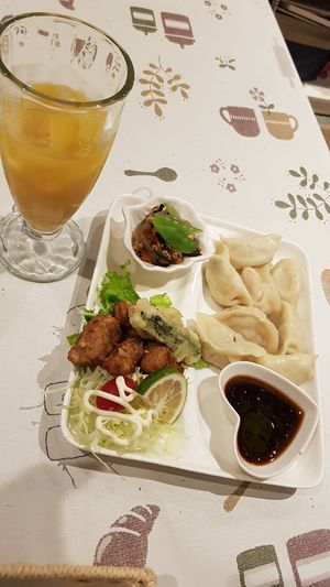 Dumplings!! 😍😍😍 at Aina Cafe in Osaka