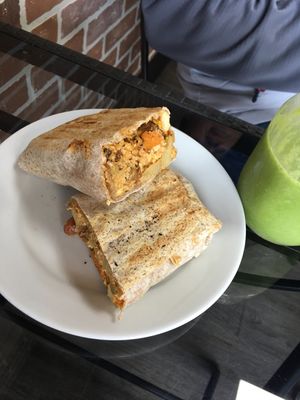 Spicy breakfast wrap at Eat Good Market Deli - Pineapple Express Bistro in Vernon