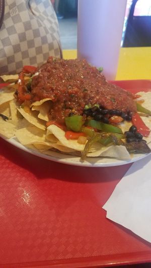 Veggie Nachos at Fuzzy's Taco Shop in Topeka