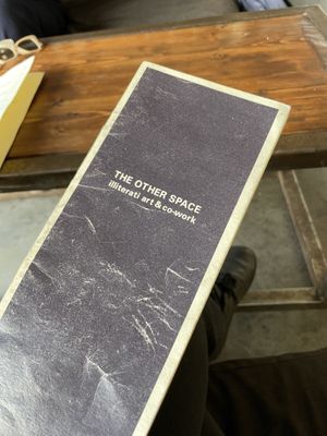 Menu cover  at Illiterati in Dharamshala