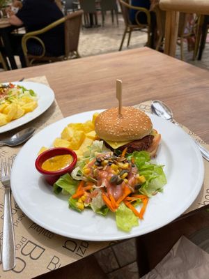 One of the best burgers I've had anywhere. (Yes, it's vegan) at Canadu in Malaga