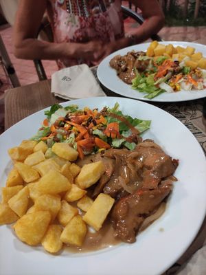 Seitan & bravas at Canadu in Malaga