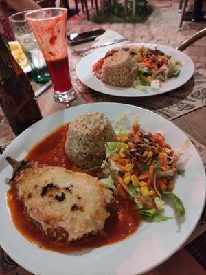 Stuffed aubergine at Canadu in Malaga