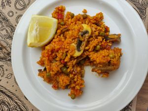 Paella at Canadu in Malaga