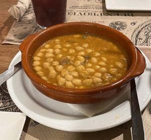 Chickpea soup   at Canadu in Malaga