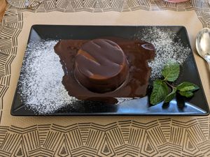 Flan at Canadu in Malaga