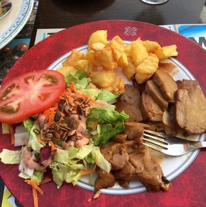 Scalloped seitan - tender and tasty! at Canadu in Malaga