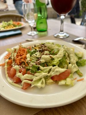 Avocado and herb dressing   at Canadu in Malaga