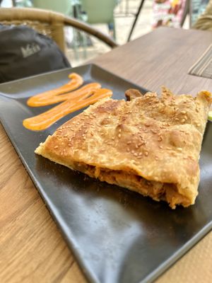 Puffed pastry with spiced soy  at Canadu in Malaga