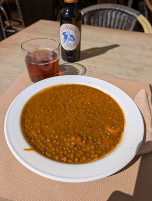 Lentil stew-fantantastic at Canadu in Malaga