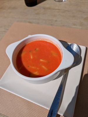 Gazpacho -delicious! at Canadu in Malaga