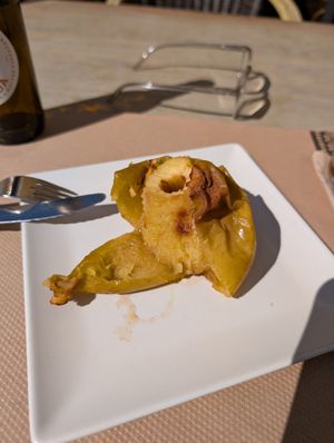 Baked apple as dessert! Love it!!! at Canadu in Malaga