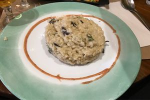 Mushroom and asparagus risotto at Canadu in Malaga