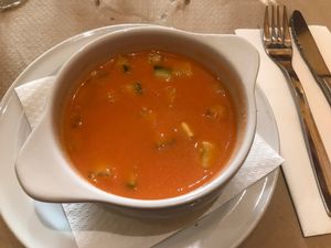 Gazpacho at Canadu in Malaga