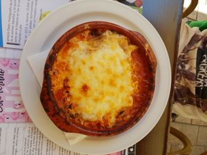 lasagne at Canadu in Malaga