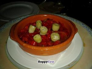 Marinated peppers and artichoke hearts at Canadu in Malaga