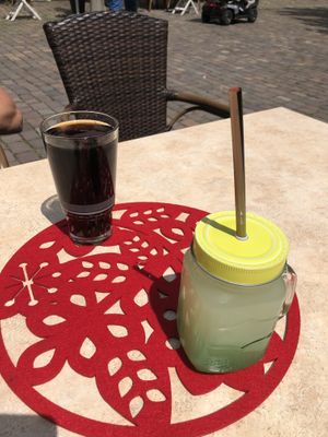 Coke and non alcoholic cocktail  at Kamels in Bad Bergzabern