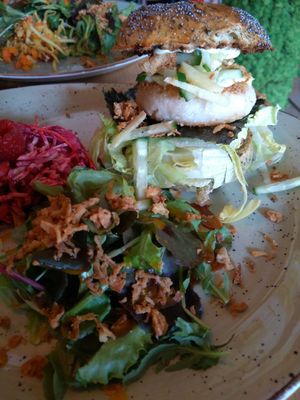 Asia burger at Bhalu in Nijmegen