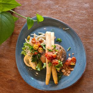 Asparagus Hotdog at Bhalu in Nijmegen