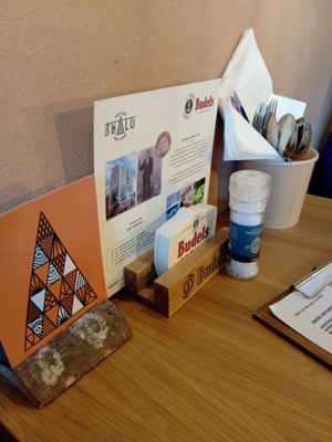 At a table at Bhalu in Nijmegen